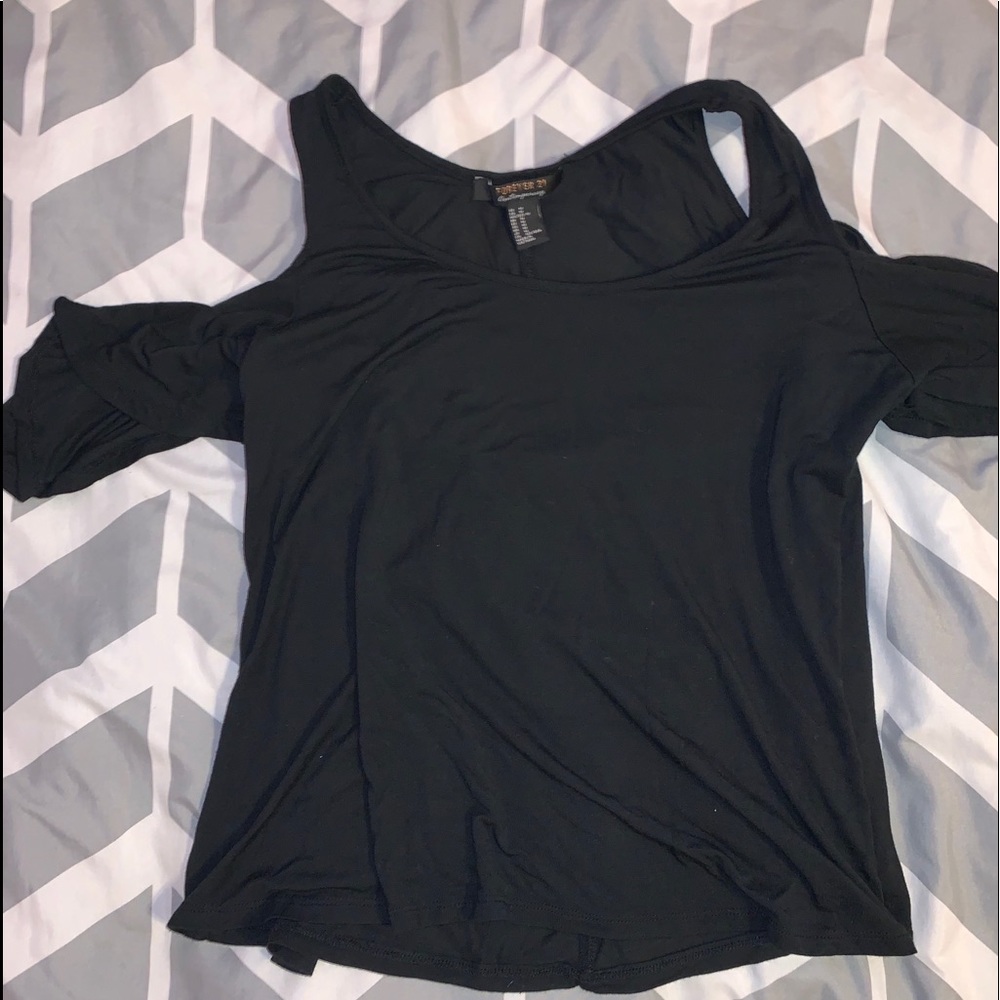 Forever 21 tank top with off the shoulder features